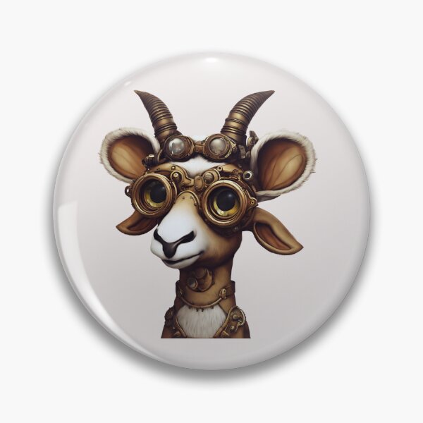 Item preview, Steampunk Addax: A Steely Spiral-Horned Wonder designed and sold by FitEnvy.
