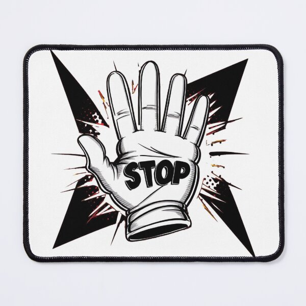 Item preview, Make a Bold Statement with Our 'STOP' Hand Design designed and sold by StyleFused.