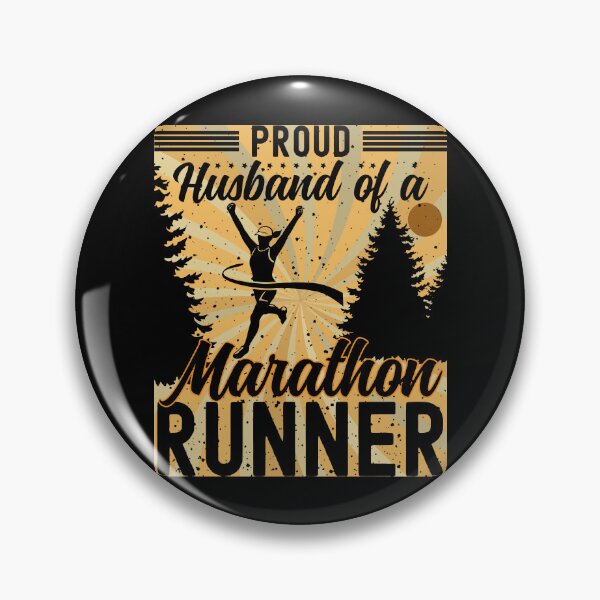 Item preview, Proud Husband of a Marathon Runner | Female Marathon Runner - Black designed and sold by PearlMoonGrapes.
