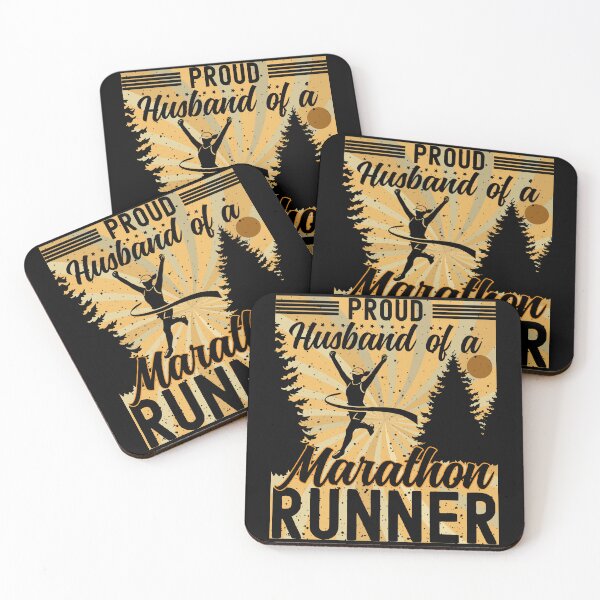 Item preview, Proud Husband of a Marathon Runner | Female Marathon Runner - Black designed and sold by PearlMoonGrapes.