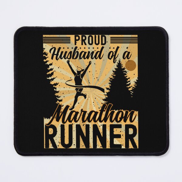 Item preview, Proud Husband of a Marathon Runner | Female Marathon Runner - Black designed and sold by PearlMoonGrapes.