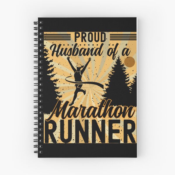 Item preview, Proud Husband of a Marathon Runner | Female Marathon Runner - Black designed and sold by PearlMoonGrapes.