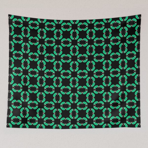 Item preview, Pattern of green figures designed and sold by Meo Design.