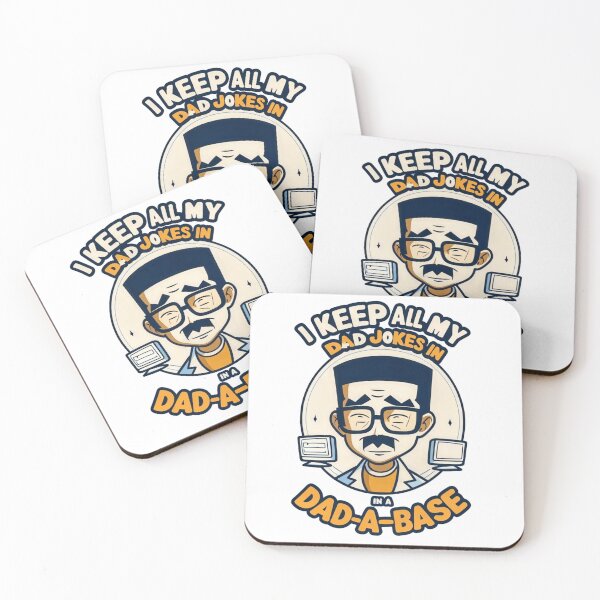 Item preview, Keep All My Dad Jokes in a Dad-a-Base - Funny Dad Joke Design designed and sold by KriticalDesigns.