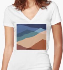Mountain Women's Fitted V-Neck T-Shirt