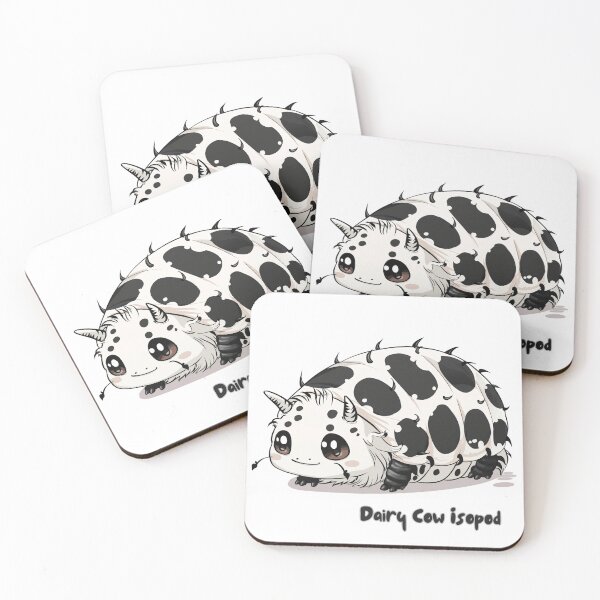 Item preview, Dairy Cow Isopod Cute designed and sold by BanFahSai.