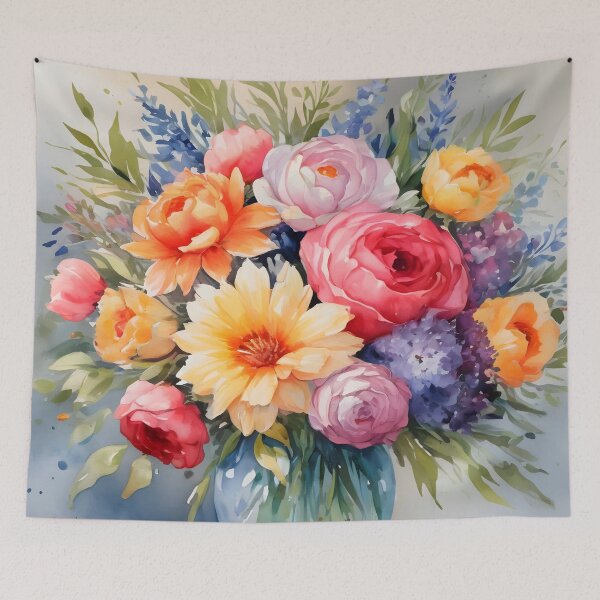 Item preview, Painting With Flowers In Watercolor Style designed and sold by Adelberton.