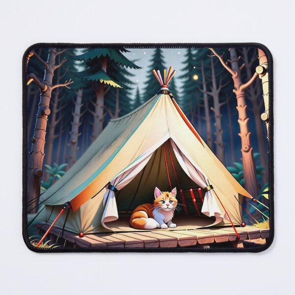 Item preview, Cat Goes Camping designed and sold by DellaSanderson.