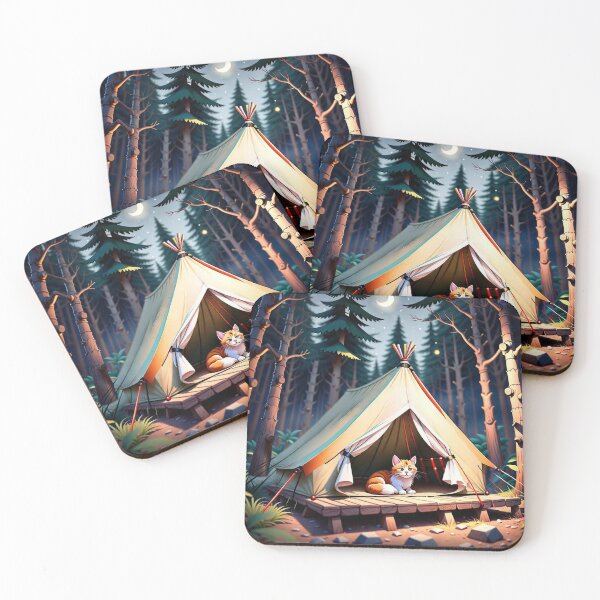 Item preview, Cat Goes Camping designed and sold by DellaSanderson.