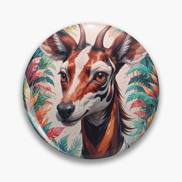 Artikelvorschau, Niedliches afrikanisches Okapi-Tierporträt entworfen und verkauft von TheArtOfPat.