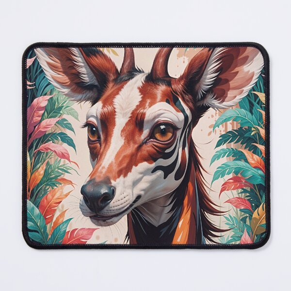 Item preview, Cute African Okapi Animal Portrait designed and sold by TheArtOfPat.