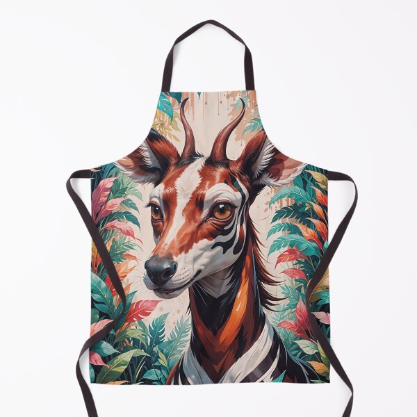 Item preview, Cute African Okapi Animal Portrait designed and sold by TheArtOfPat.