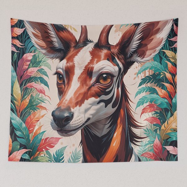 Item preview, Cute African Okapi Animal Portrait designed and sold by TheArtOfPat.