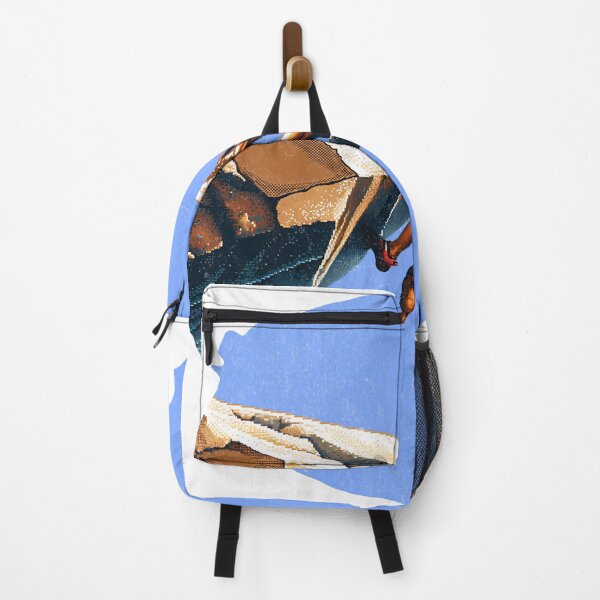 Artikelvorschau, Retro Kletterer Boulderer klettert am Fels outdoor pixelart entworfen und verkauft von Bouldershop.