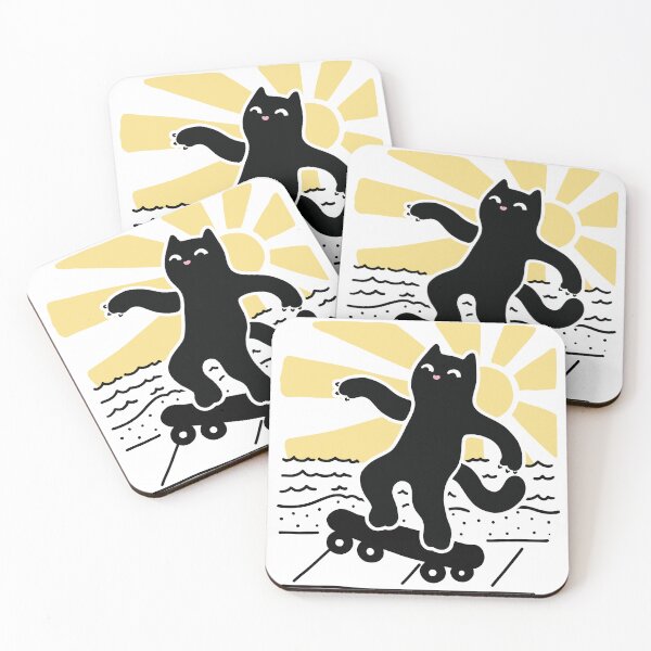 Item preview, Summer Skateboard Cat  designed and sold by littleclyde.
