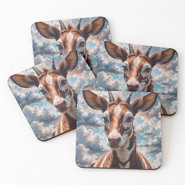 Item preview, Cute African Okapi Animal Portrait designed and sold by TheArtOfPat.