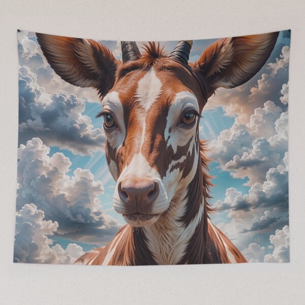 Item preview, Cute African Okapi Animal Portrait designed and sold by TheArtOfPat.