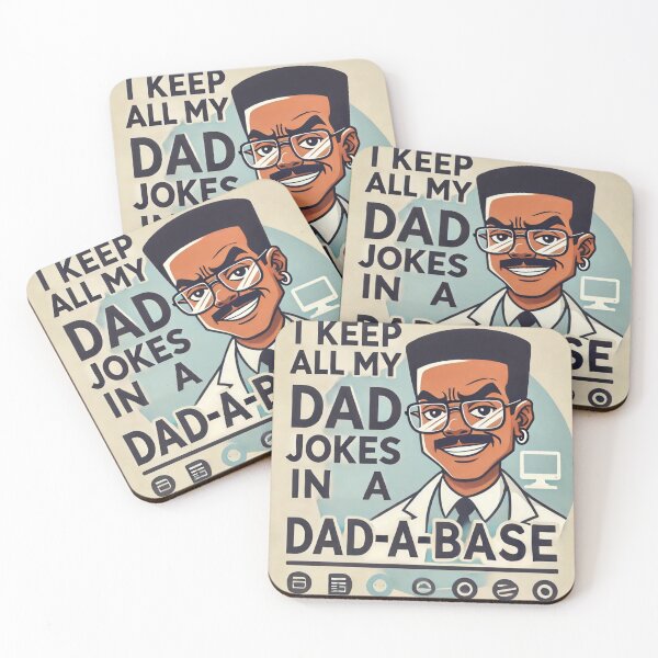 Item preview, I Keep All My Dad Jokes in a Dad-a-Base - Funny Dad Joke Design designed and sold by KriticalDesigns.