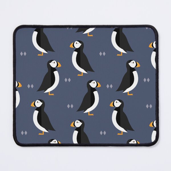 Item preview, Puffins on blue designed and sold by reneesillus.