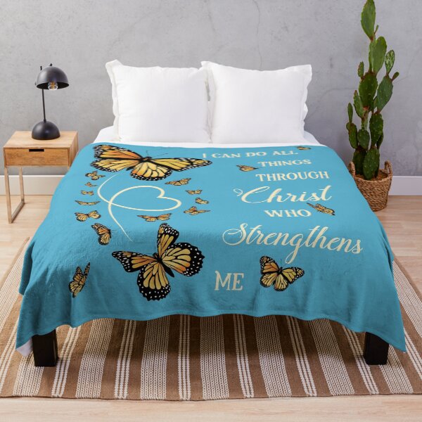 Item preview, I Can Do All Things Through Christ Monarch Butterfly  designed and sold by OliviaGbyKyro.