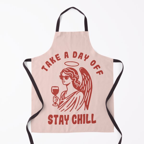 Item preview, Take a day off, Angel with sunglasses and glass of wine, Funny retro poster, Vintage designed and sold by KristinityArt.
