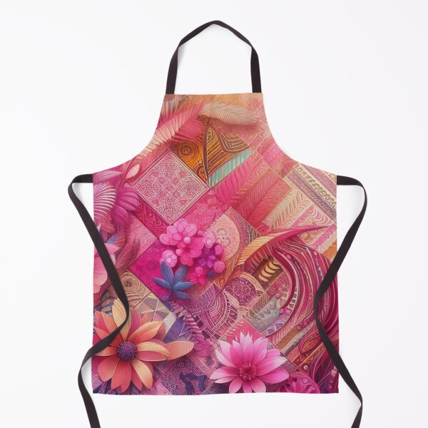 Item preview, Pink flower floral wallpaper illustration design  designed and sold by SpinklyCreations.