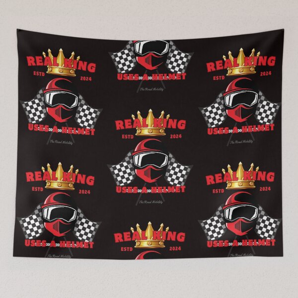 Item preview, Real king uses a helmet designed and sold by Lucky Day Shop 777.