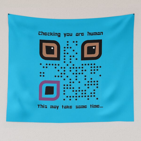 Item preview, Checking you are Human (also available in white print) designed and sold by MarkArtDesignUK.