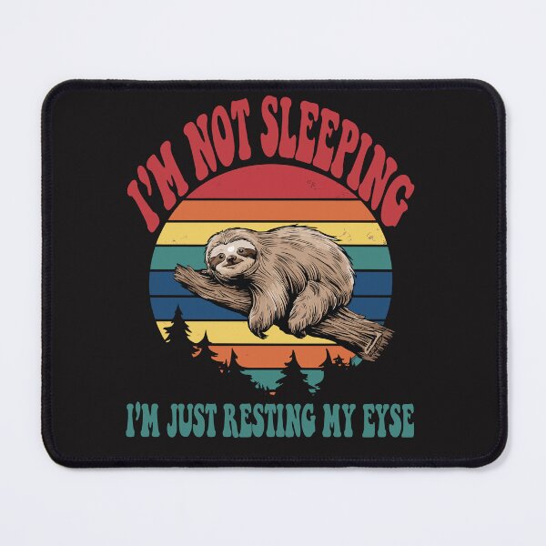 Item preview, Retro Funny I'm Not Sleeping I'm Just Resting Sloth Sleeping DAD designed and sold by BOUCHERIT amine.