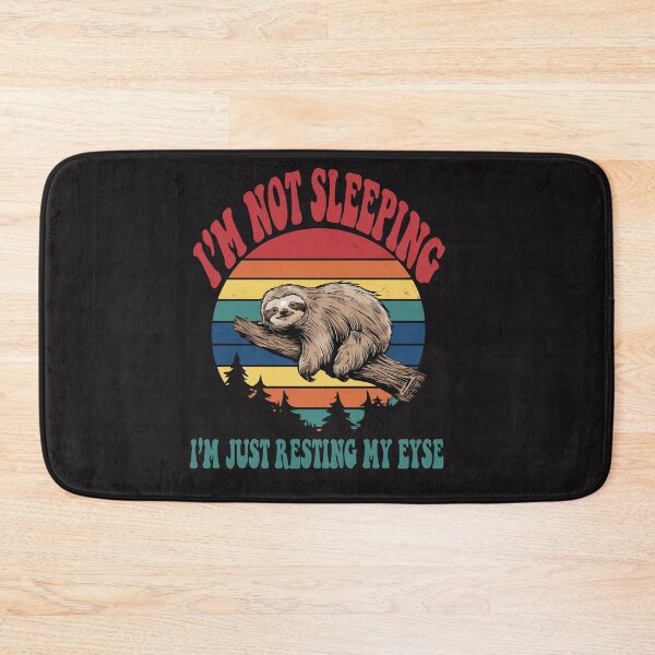 Item preview, Retro Funny I'm Not Sleeping I'm Just Resting Sloth Sleeping DAD designed and sold by BOUCHERIT amine.