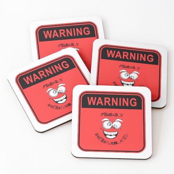 Item preview, Warning I'm probably overstimulated designed and sold by IFarty.
