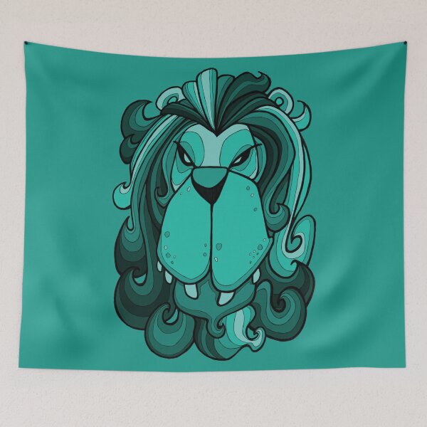 Item preview, Lion - Arcadia Blue Green designed and sold by bignose1977.