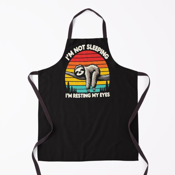 Item preview, Retro Funny I'm Not Sleeping I'm Just Resting Sloth Sleeping DAD designed and sold by BOUCHERIT amine.