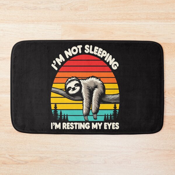 Item preview, Retro Funny I'm Not Sleeping I'm Just Resting Sloth Sleeping DAD designed and sold by BOUCHERIT amine.