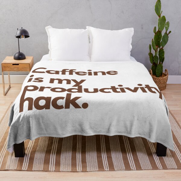 Item preview, Caffeine is my productivity hack I Funny Quotes iPhone Case Phone Case T Shirt designed and sold by Sshmorr.