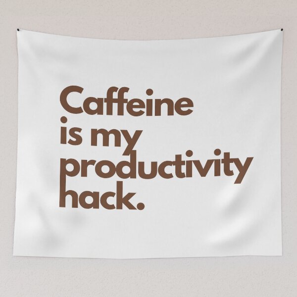 Item preview, Caffeine is my productivity hack I Funny Quotes iPhone Case Phone Case T Shirt designed and sold by Sshmorr.