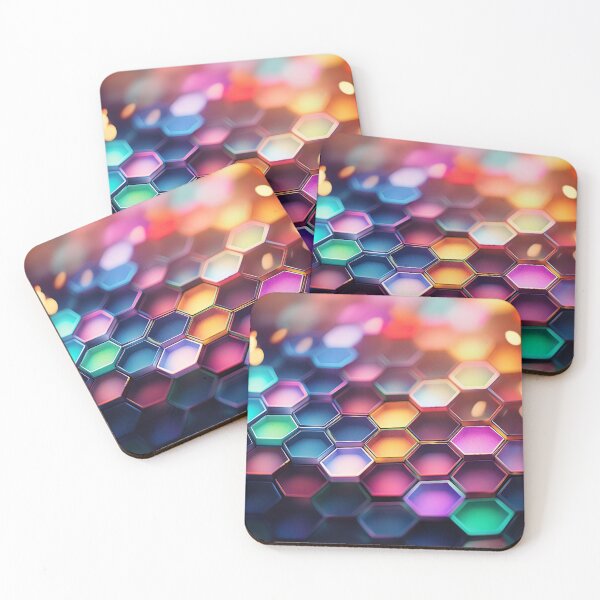 Item preview, Vibrant Hexagon Mosaic designed and sold by homydesign.