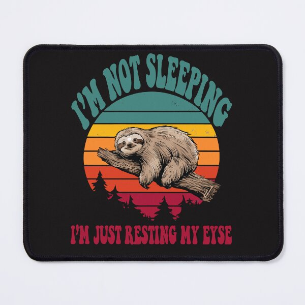 Item preview, Retro Funny I'm Not Sleeping I'm Just Resting Sloth Sleeping DAD designed and sold by BOUCHERIT amine.
