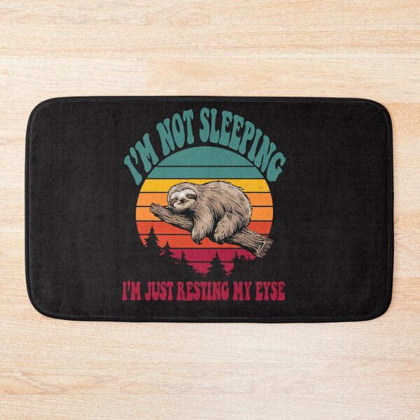 Item preview, Retro Funny I'm Not Sleeping I'm Just Resting Sloth Sleeping DAD designed and sold by BOUCHERIT amine.