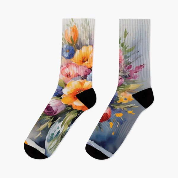 Item preview, Painting With Flowers In Watercolor Style designed and sold by Adelberton.