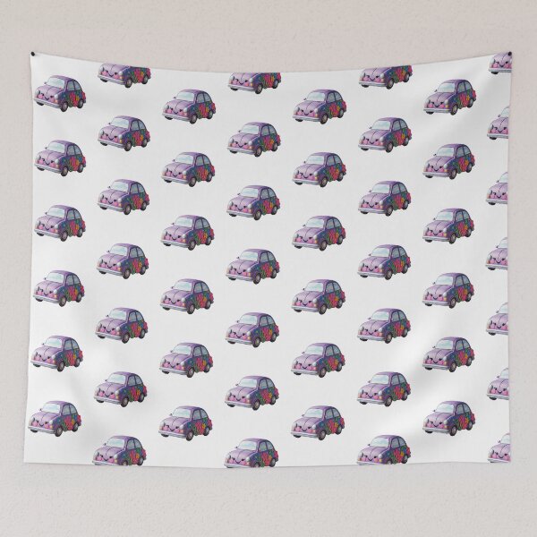 Item preview, Cute Purple Smiling Car Character Design designed and sold by nada-art.