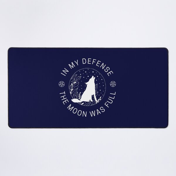 Item preview, In my defense, the moon was full funny design designed and sold by SusanRoseWriter.