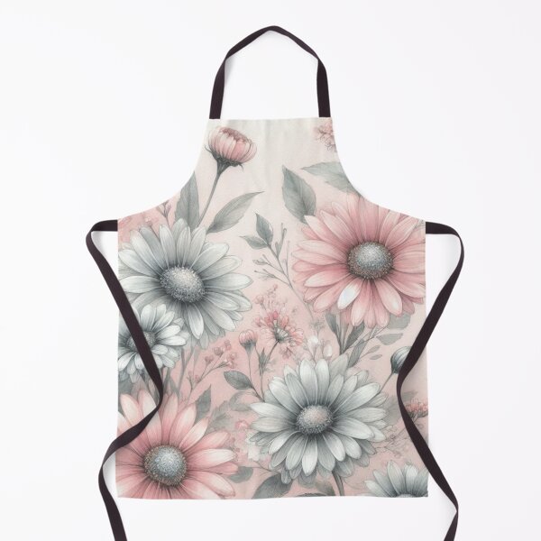 Item preview, Soft Pink and Grey Daisies designed and sold by LyssasMindArt.