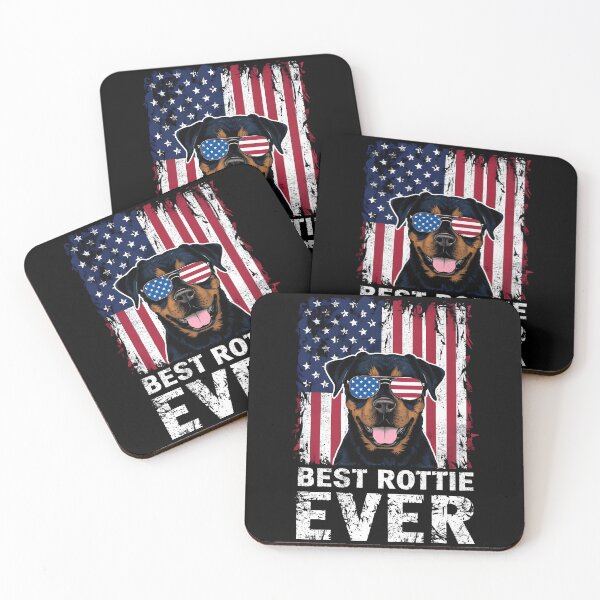 Item preview, Best Rottie Dad Ever Rottweiler American flag USA Vintage designed and sold by MTRBSK11.