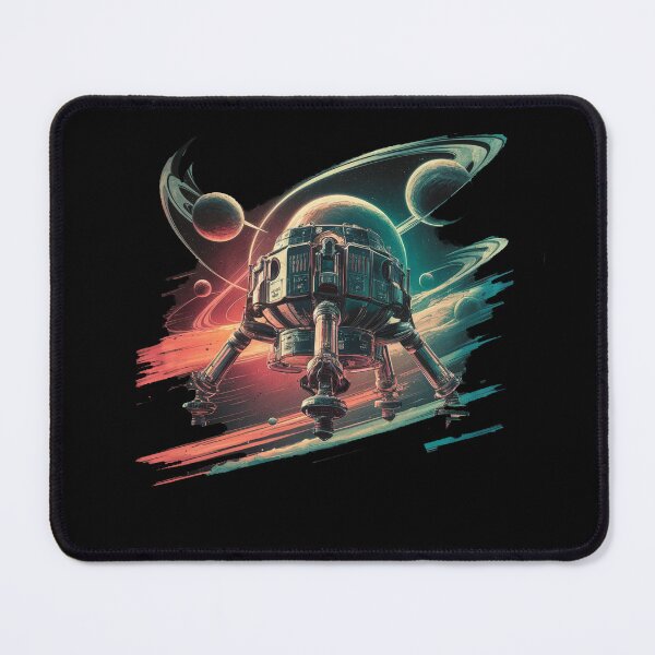 Item preview, A lander exploring an alien planet designed and sold by desinganddecor.