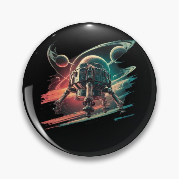 Item preview, A lander exploring an alien planet designed and sold by desinganddecor.