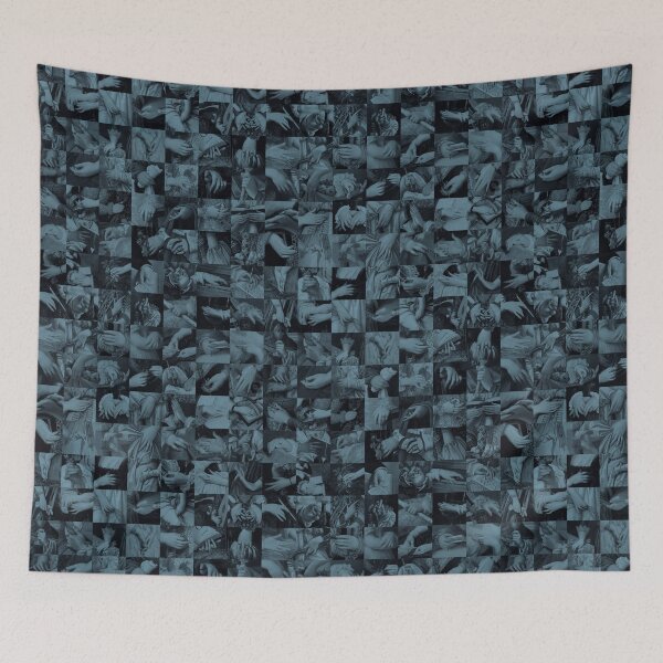 Item preview, Hands in Paintings - Blue Black - Museum Visit Photos designed and sold by SageFolio.