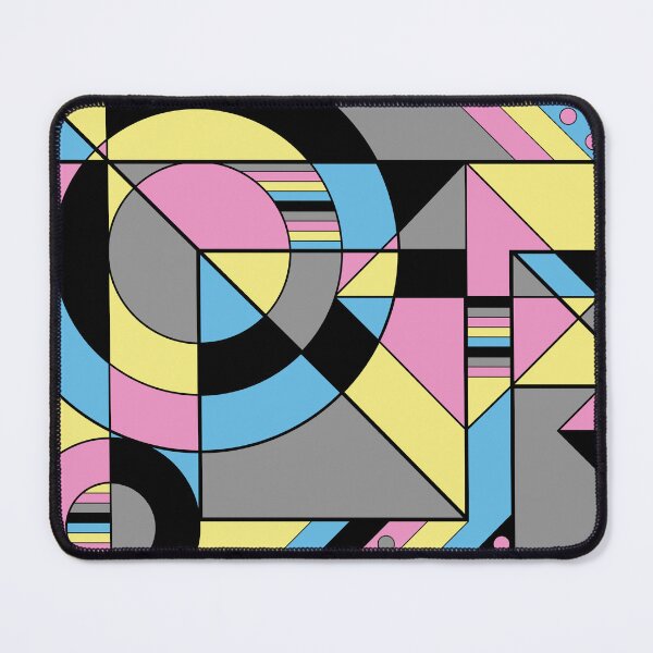 Item preview, Polygender Pride Abstract Geometric Pink Yellow Blue Black designed and sold by JoyfulJen.