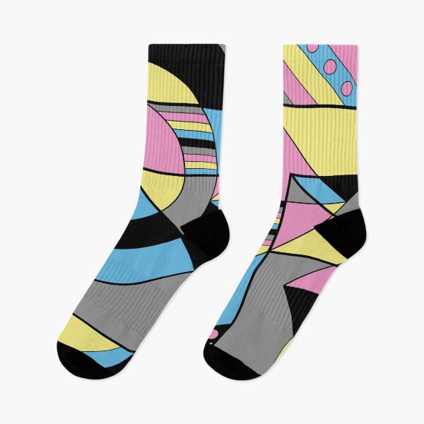 Item preview, Polygender Pride Abstract Geometric Pink Yellow Blue Black designed and sold by JoyfulJen.