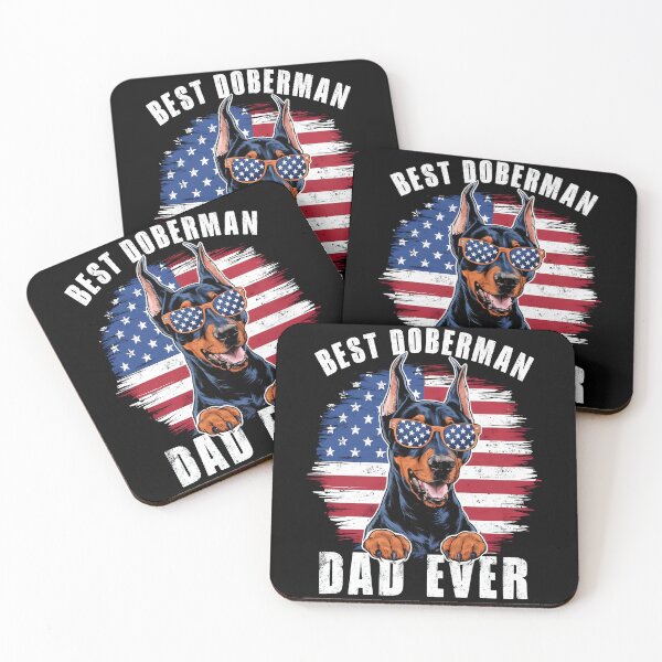 Item preview, Best Doberman Dad Ever American flag USA Vintage designed and sold by MTRBSK11.